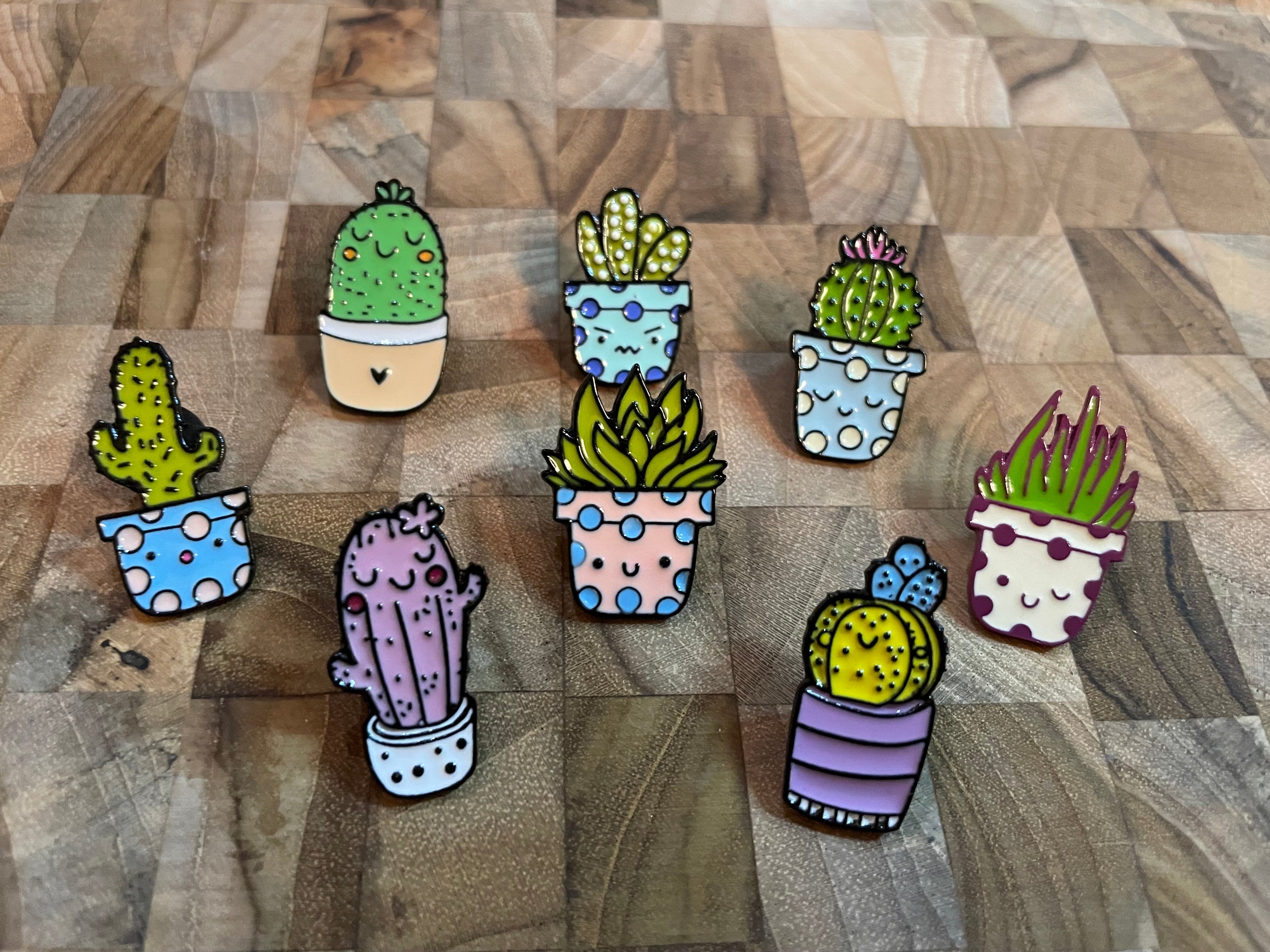 Plants and Cacti Pins